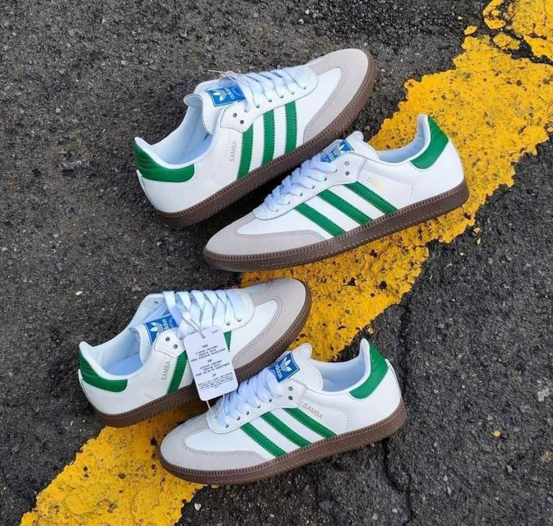 👟 ADIDAS ORIGINALS SAMBA – WHITE & GREEN